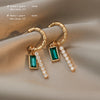 Green Zircon Earrings