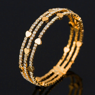 3 Heart Bracelet
