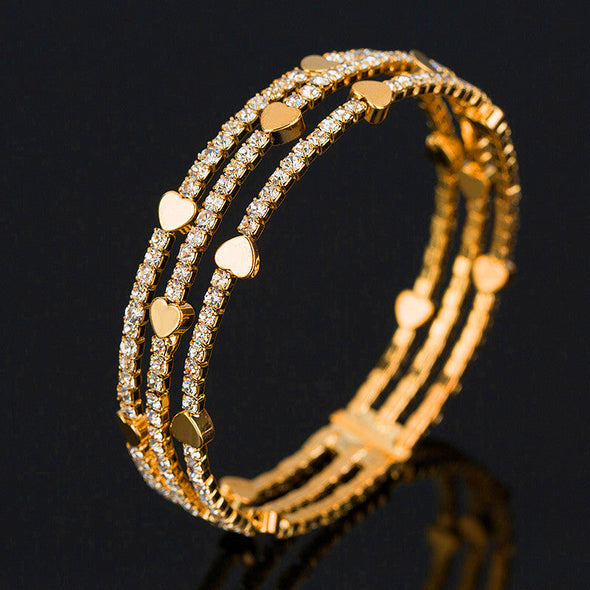 3 Heart Bracelet