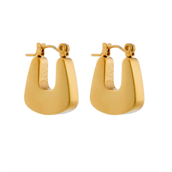 U-Shaped Lock Earrings