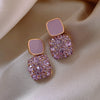 Crystal Log Earrings