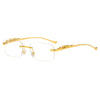 Fashion Vintage Rimless Square