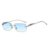 Fashion Vintage Rimless Square